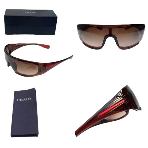 NIB Auc PRADA Oval Shield UNISEX sunglasses SPS03M